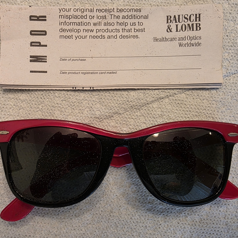 Bausch & Lomb Red Sunglasses